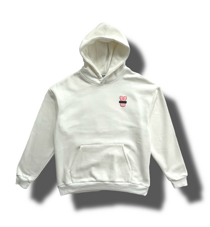 WHITE "IT'S TOO SYMPLE" HOODIE